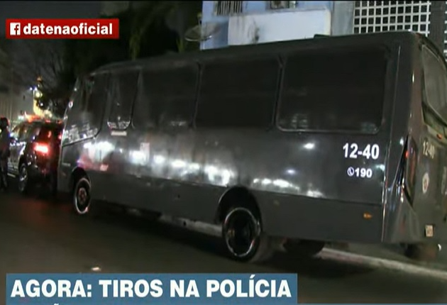 SP: tiros atingem ônibus e carro da polícia na região da Cracolândia nesta quinta, 03 Reprodução/Band TV