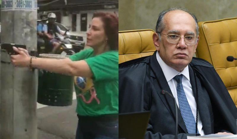 Gilmar Mendes manda pedidos de inquérito contra Carla Zambelli para PGR Reprodução/Twitter/STF