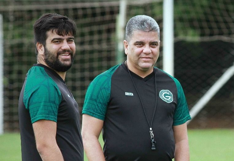 Marcelo Cabo (à dir.) comandou o Goiás em 19 partidas Rosiron Rodrigues/Goiás E.C