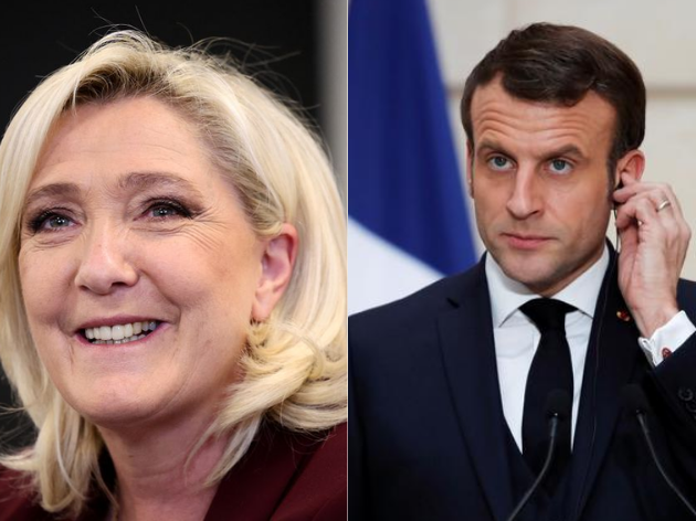 Macron amplia vantagem contra Le Pen; eleição francesa ocorre no domingo Foto: Reuters