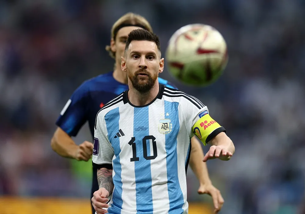 Messi durante partida contra a Croácia