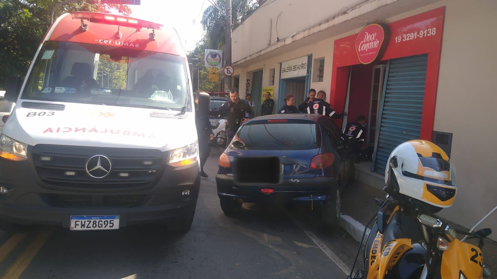 Acidente deixa homem ferido no Distrito de Sousas