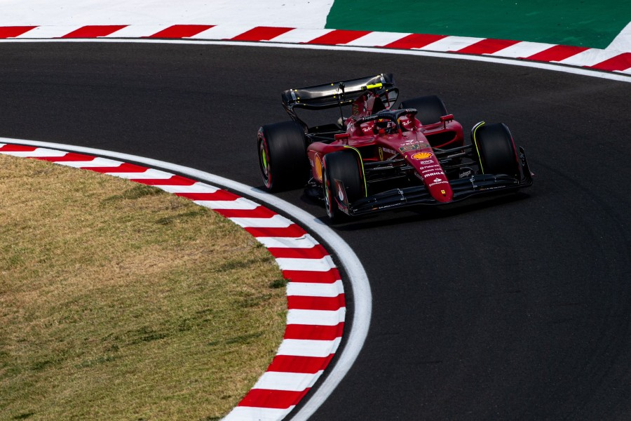 Carlos Sainz (Ferrari) na classificação do GP da Hungria 2022 Scuderia Ferrari