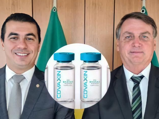 Bolsonaro admite encontro com Luís Miranda, porém diz não poder tomar providências sobre todas as denúncias que recebe Foto: Bharat Biotech/Divulgação - Reprodução/Redes