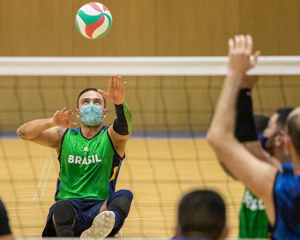 Renato Leite durante um período de preparação para os Jogos Paralímpicos de Tóquio no CT do CPB, em São Paulo Crédito: Instagram pessoal