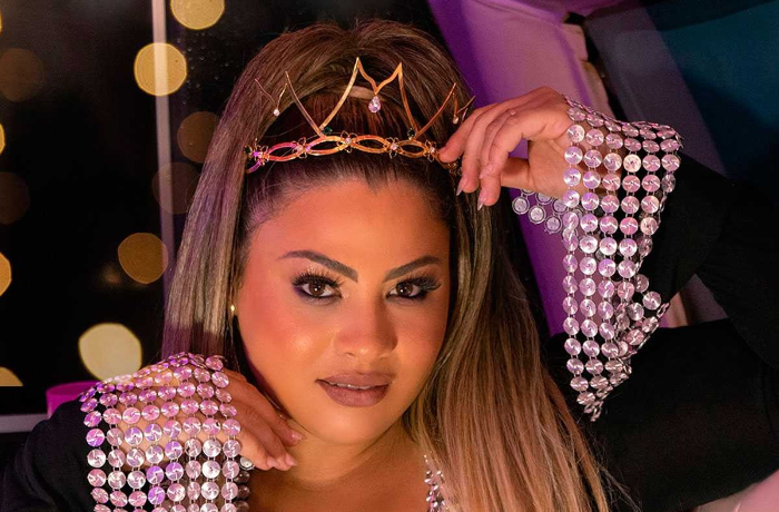 Sanucia venceu o concurso Mrs Queen Top of the World Plus Size 2021 Reprodução