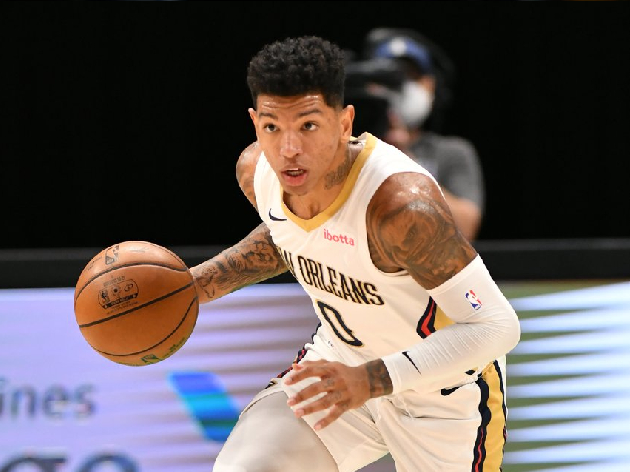 Didi Louzada em ação pelos Pelicans Twitter/NBA Brasil