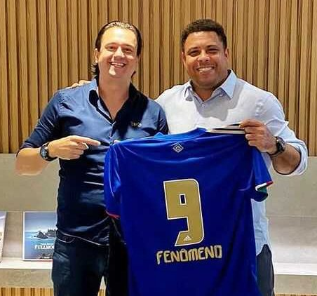 Ronaldo Nazário é o novo acionista majoritário do departamento de futebol do Cruzeiro. Foto: Divulgação/Cruzeiro