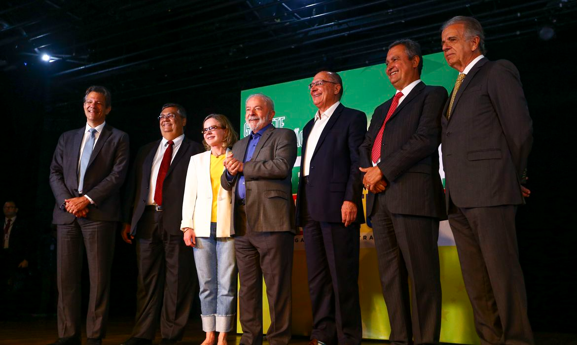 O presidente Lula anunciou os primeiros nomes dos ministro do futuro governo Foto: Marcelo Camargo/Agência Brasil