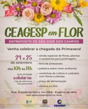 Evento celebra a chegada da primavera no sábado (24) e domingo (25) Divulgação