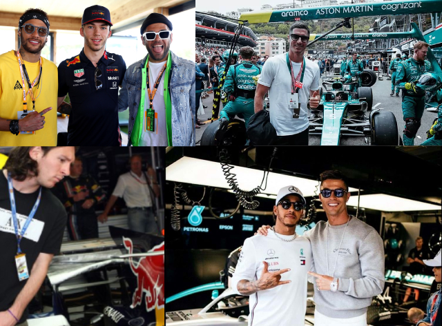 Jogadores da Copa fãs de F1 Reprodução