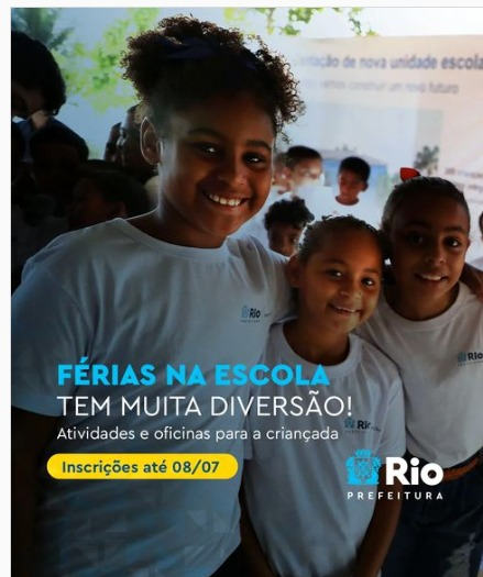 Inscrições já estão abertas Divulgação/Prefeitura do Rio