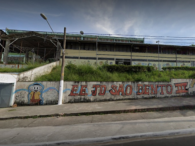 Escola no Capão Redondo foi assaltada e vandalizada oito vezes em 2020 Reprodução/Google