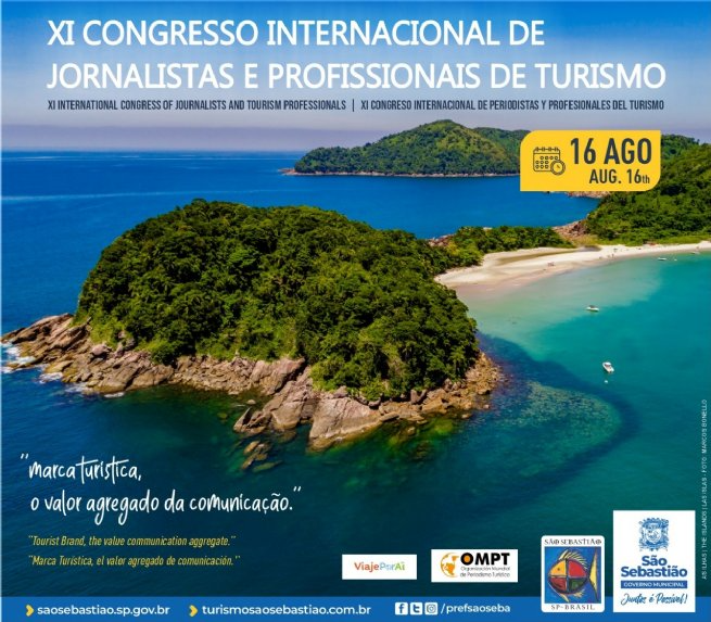 São Sebastião será sede do 11º Congresso Internacional de Jornalistas 