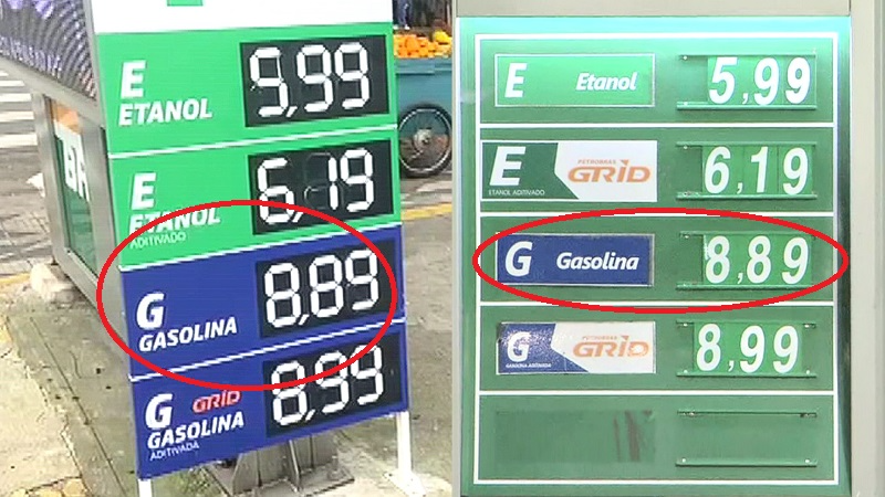 Após redução de ICMS em SP, posto baixa R$ 0,9 e vende gasolina a R$ 7,99