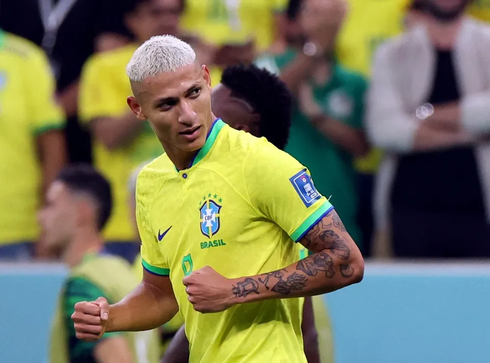 Richarlison em estreia da Seleção Brasileira