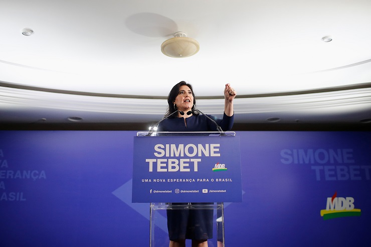 "Centro democrático já me escolheu", diz Simone Tebet