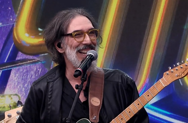 Lobão participou do Na Pista do Sucesso no Faustão na Band Reprodução/Band