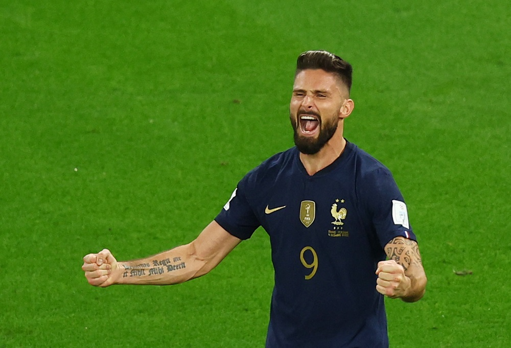 Giroud se isola como maior artilheiro da história da seleção francesa