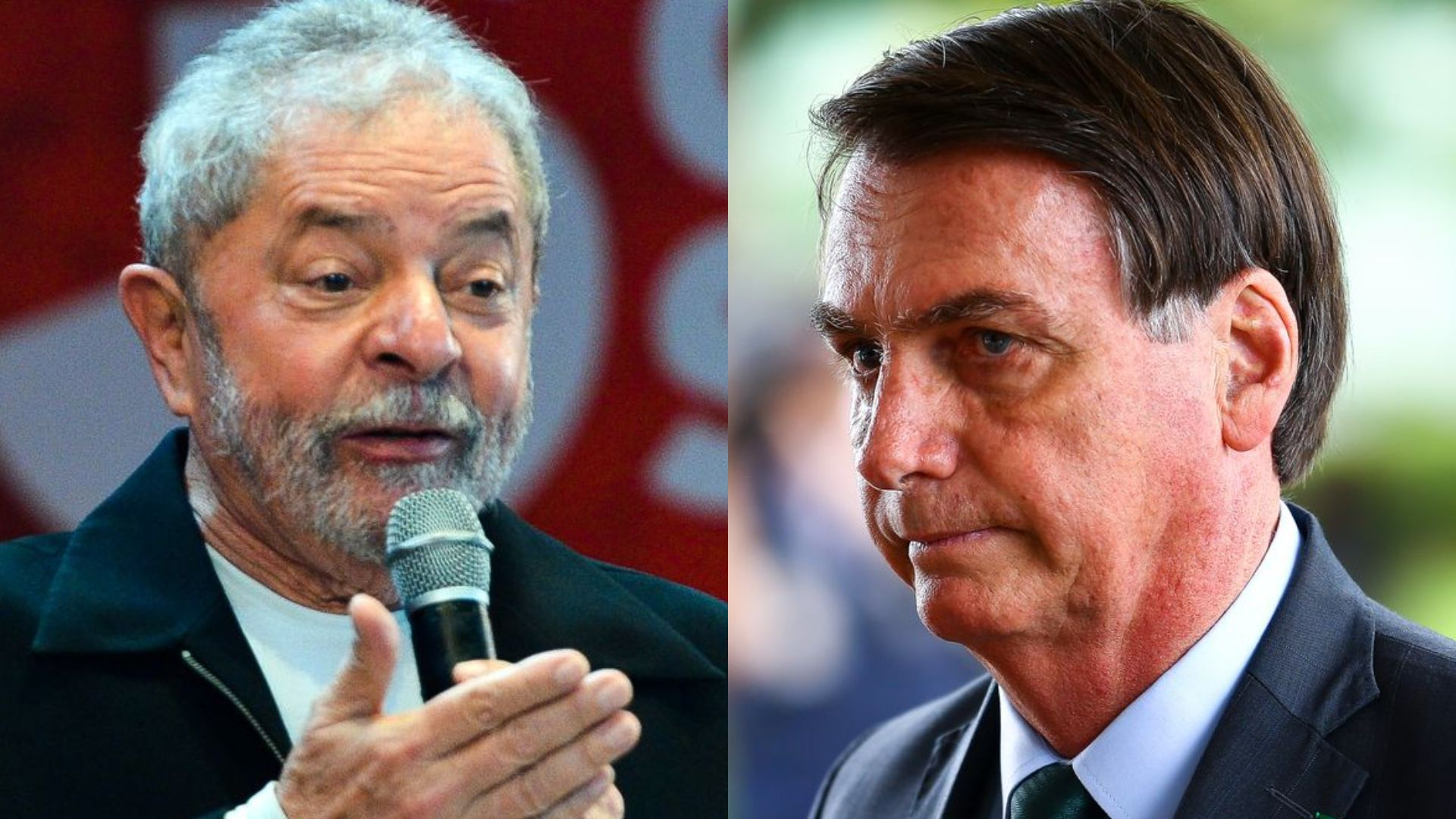 Diferença entre Lula e Bolsonaro na disputa pelo Palácio do Planalto passou para 17 pontos Foto: Montagem/Agência Brasil