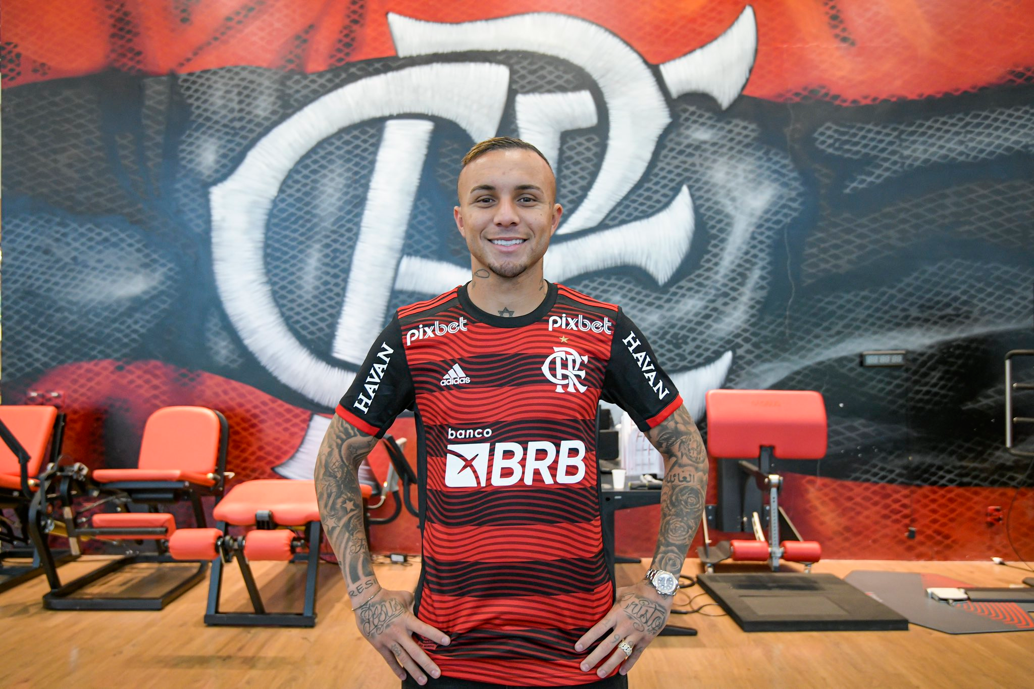 Everton Cebolinha assina com o Flamengo até 2026 Alexandre Vidal/Flamengo