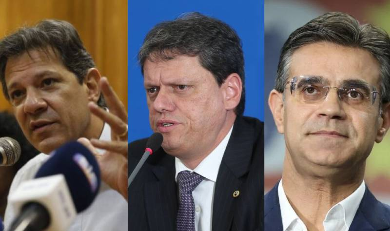 Haddad tem 34% e Tarcísio e Garcia empatam com 14% em SP, diz Genial/Quaest