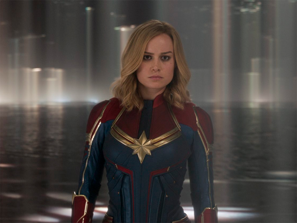 Brie Larson interpreta a Capitã Marvel Divulgação/Marvel Studios