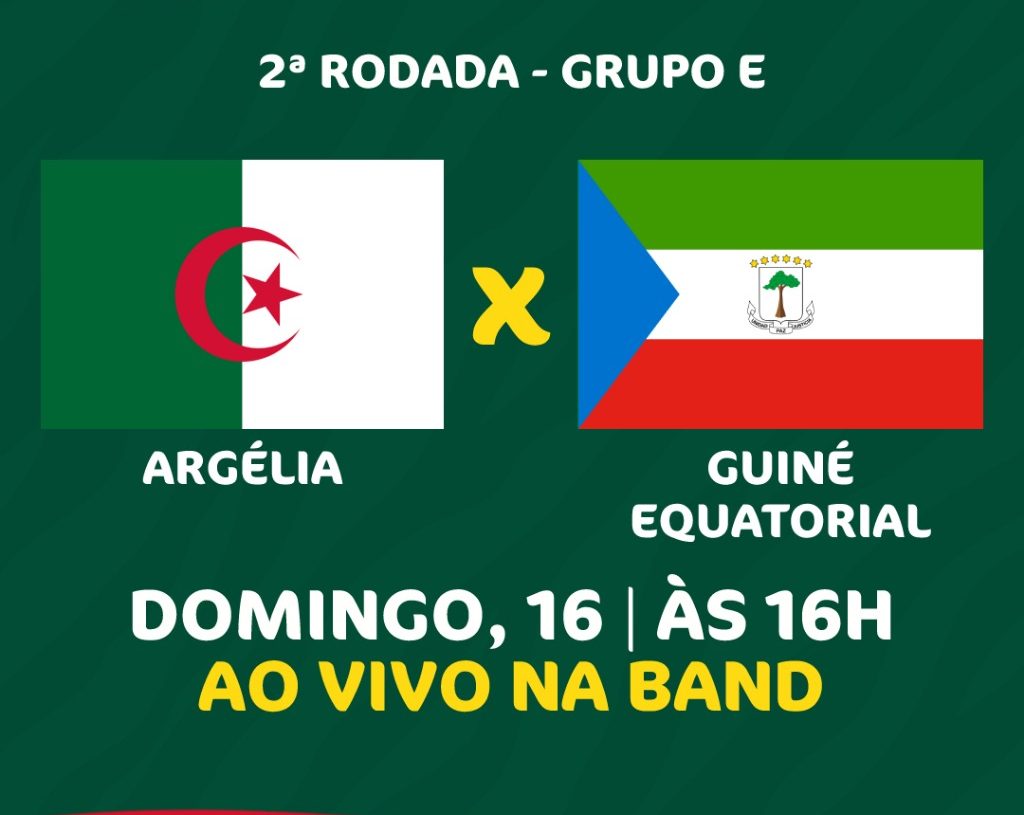 Argélia e Guiné Equatorial se enfrentam pela Copa Africana das Nações