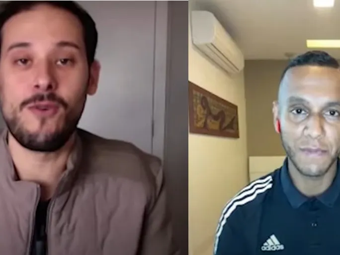 Souza conversa com o jornalista Bruno Camarão