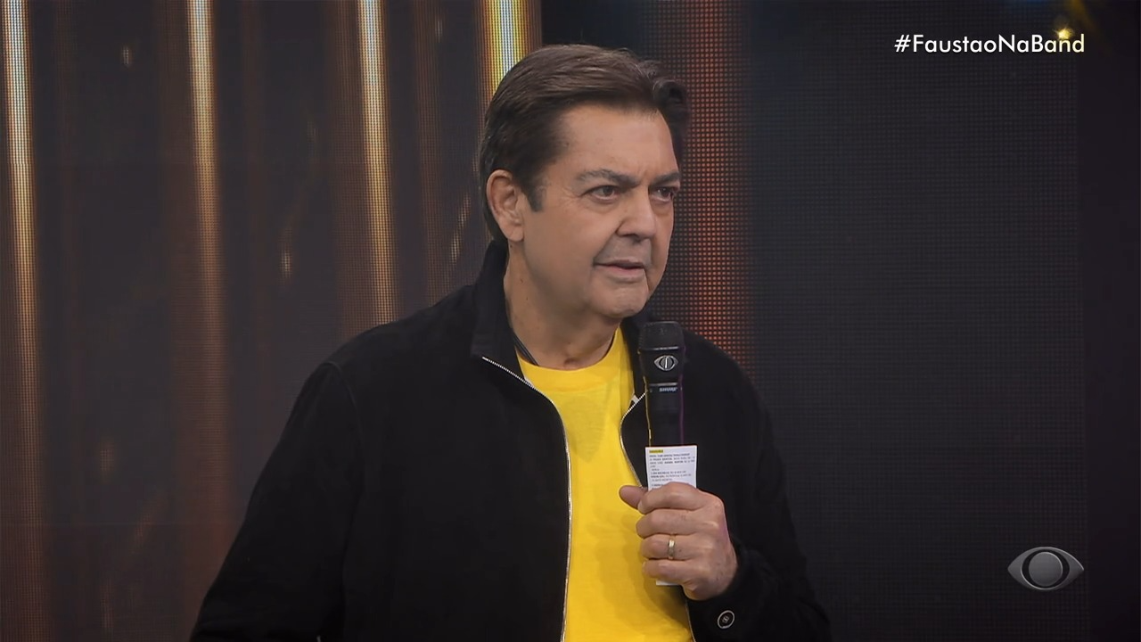 Faustão reforçou a importância das vacinas para a saúde da população Reprodução / Faustão Na Band 