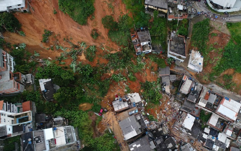 Cerca de 1,2 mil famílias no estado estão desalojadas ou desabrigadas por causa das chuvas Foto: Divulgação/Prefeitura de Franco da Rocha (SP)