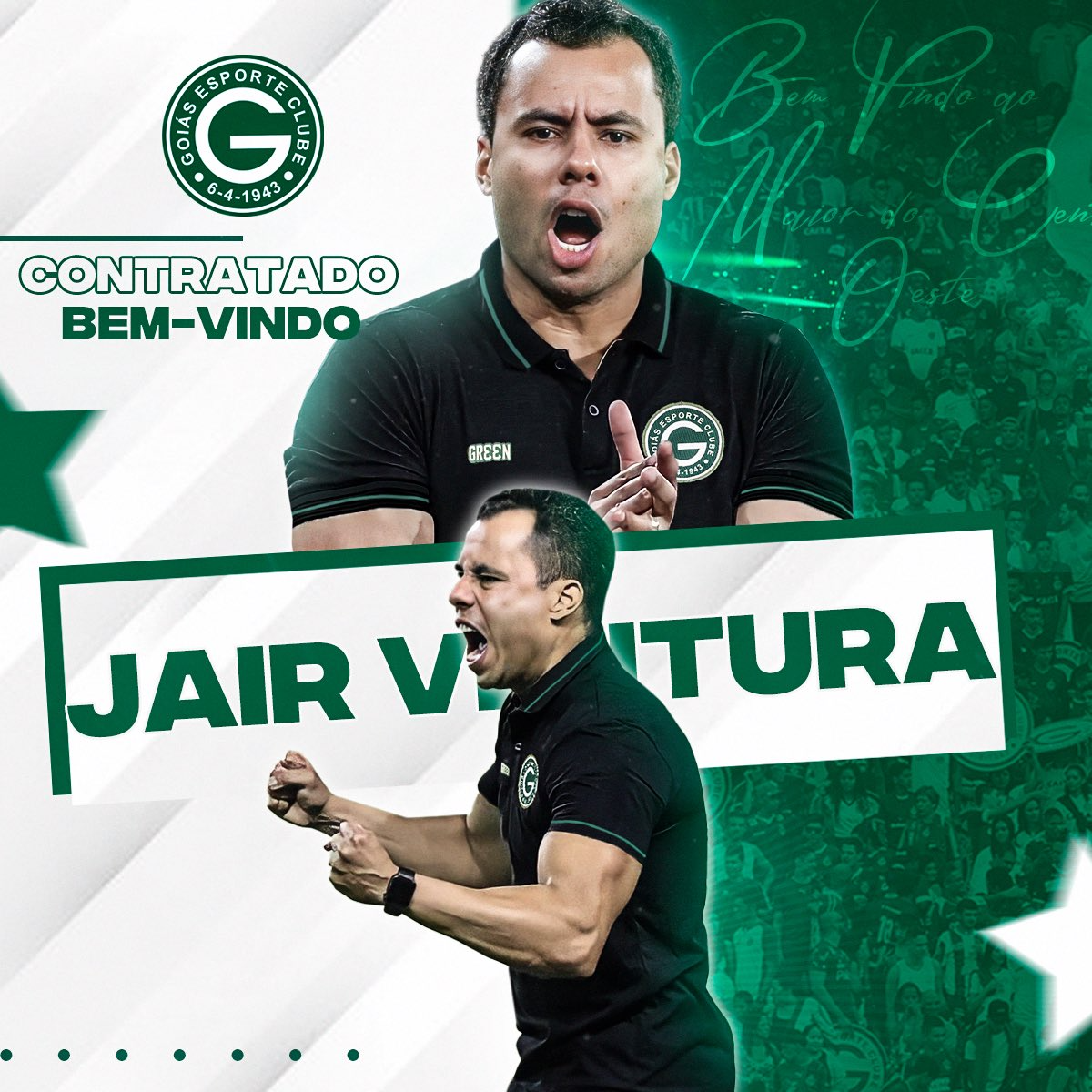 Jair Ventura anunciado no Goiás. Reprodução Goiás EC