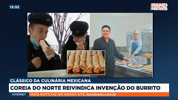 Se cuida, México! Coreia do Norte reivindica a criação do burrito