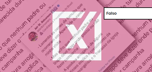 A assessoria do presidente classificou o conteúdo como “fake news” Foto: Comprova