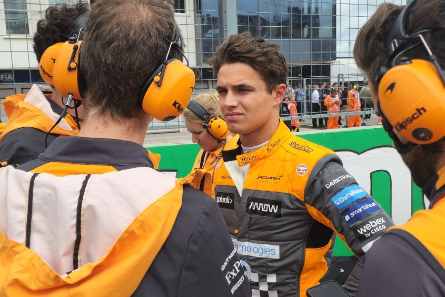 Lando Norris ficou atrás apenas de pilotos de Red Bull, Mercedes e Ferrari McLaren F1