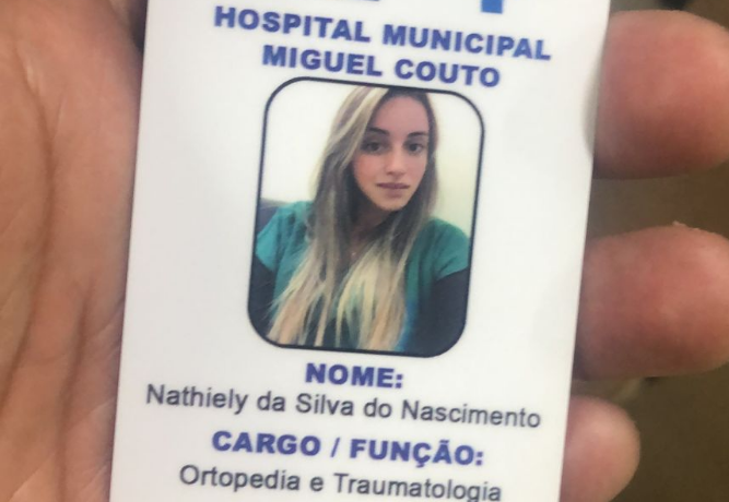 Nathiely foi detida nesta quinta-feira (19), dentro do refeitório do hospital Divulgação/Polícia Civil