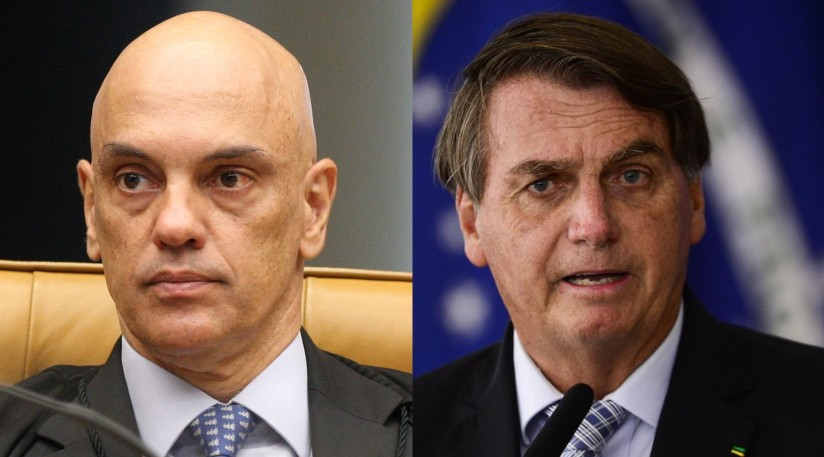 Alexandre de Moraes convida Bolsonaro para sua posse como presidente do TSE