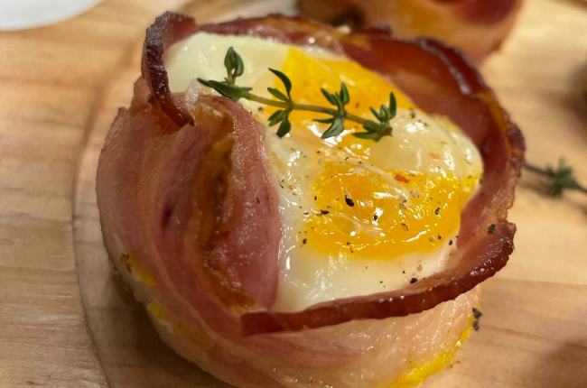 Cestinha de bacon com ovos | Band Receitas