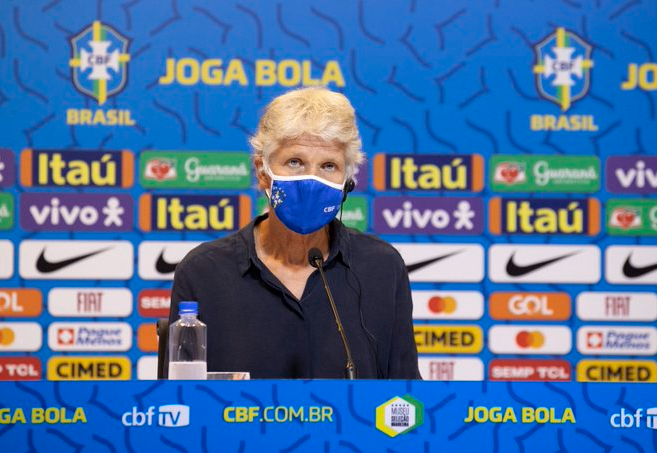 Pia Sundhage, técnica da seleção brasileira feminina Lucas Figueiredo/CBF