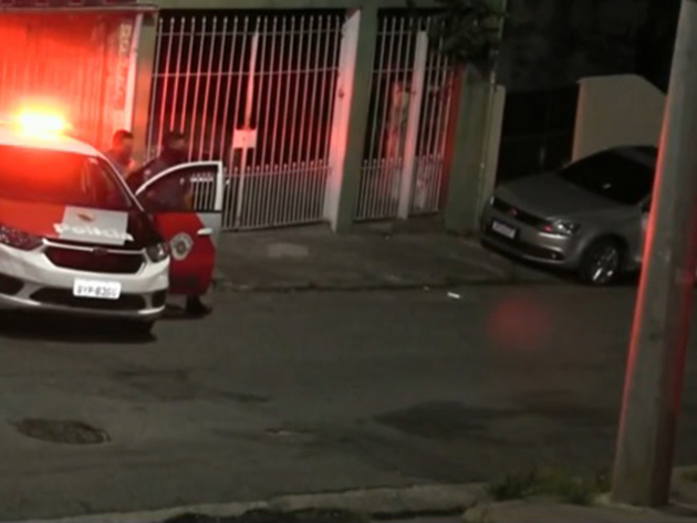 Suspeito é baleado durante perseguição em São Paulo Reprodução/Band TV