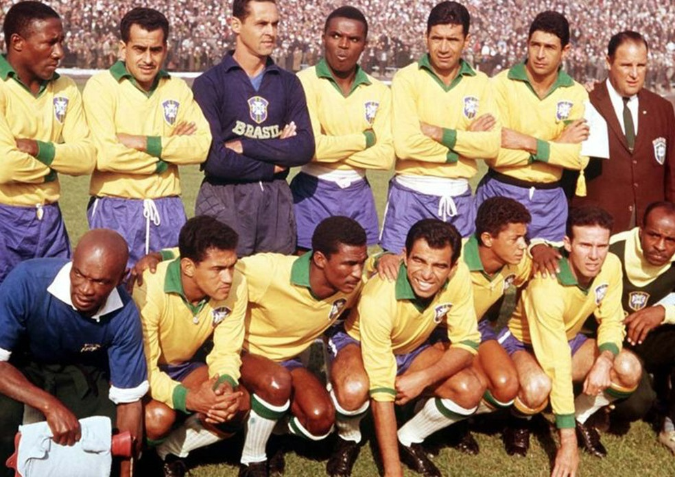 Seleção Brasileira bicampeã mundial em 1962 no Chile Divulgação/CBF