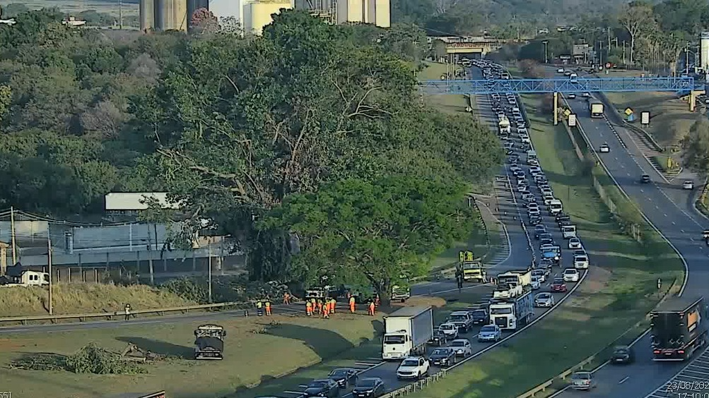 Região apresenta congestionamento de 7 km e lentidão deve persistir nos próximos dias. Divulgação / Rota das Bandeiras