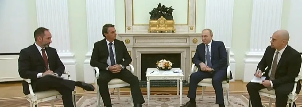 Presidente Jair Bolsonaro diz que é solidário em visita à Moscou 