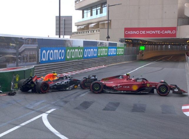 F1: Pérez e Sainz batem e encerram classificação em Mônaco