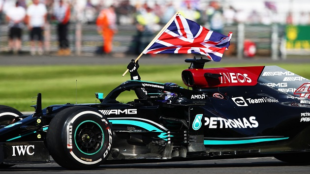 Lewis Hamilton no GP da Inglaterra 