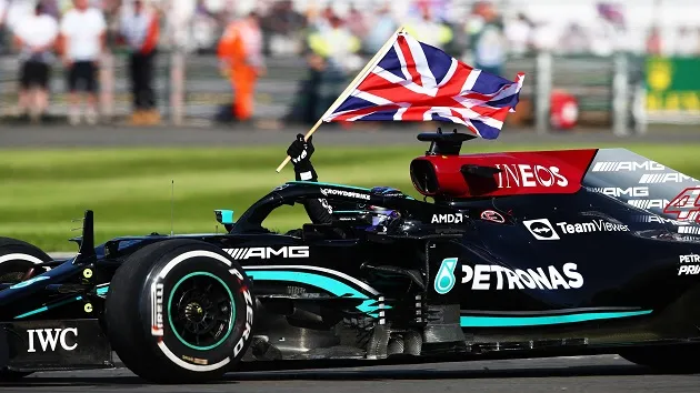 Lewis Hamilton no GP da Inglaterra 