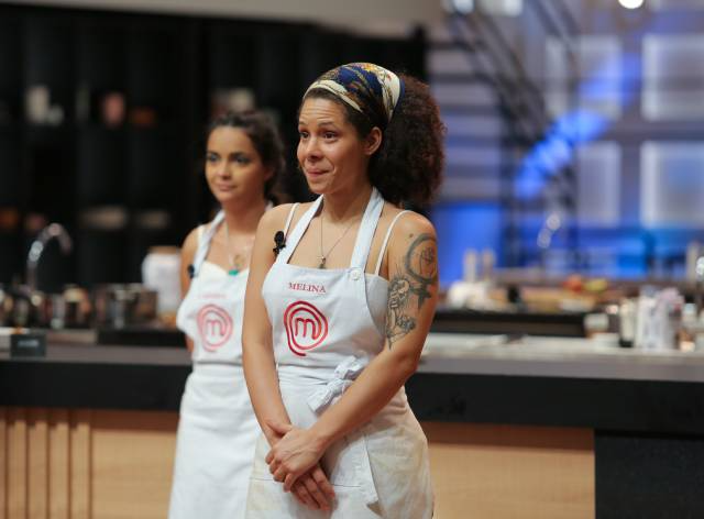 Melina escapou de ser eliminada em prova de bolovo no quarto episódio do MasterChef Brasil Melissa Haidar/Band