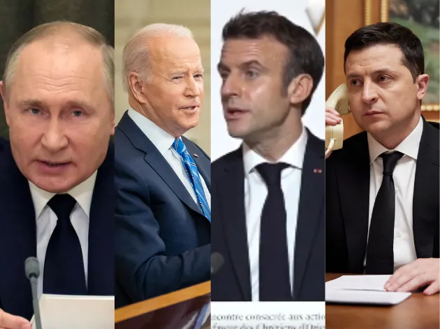 Presidentes dos EUA e França tentam acordo diplomático para conflito no Leste Europeu.
