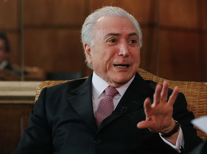 Temer é um dos acusados de corrupção e lavagem de dinheiro nas obras da usina nuclear de Angra 3  Cesar Itiberê/PR