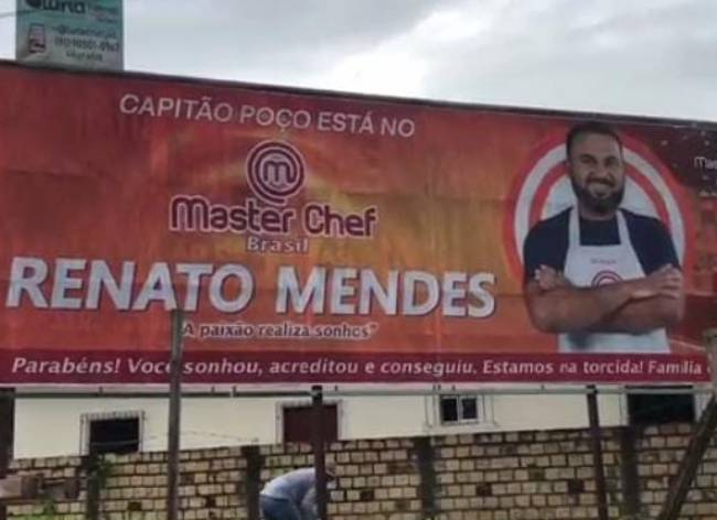 Participante Renato ganha outdoor em sua cidade no interior do Pará Arquivo pessoal